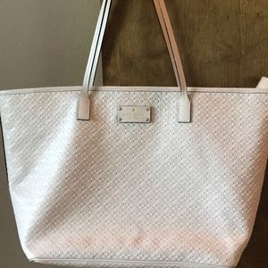 Large nude color Kate ♠️ Spade tote.